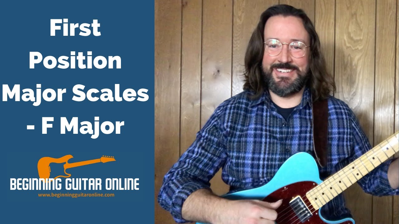First Position Major Scales - F Major | Beginning Guitar Online