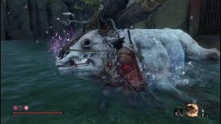[隻狼（SEKIRO）ボス攻略］宮の桜牛の倒し方：爆竹で怯ませてお尻を叩け！