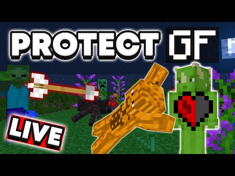 KEEPING MY GF ALIVE in Hardcore Minecraft! LIVE 🔴