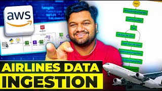 ✈️ Airlines Data Ingestion | End-To-End Data Engineering Project | AWS
