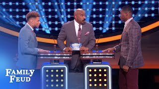 Amari Cooper keeps the Feud GUESSING! | Celebrity Family Feud | OUTTAKE