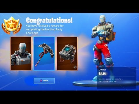 Fortnite Season 8 Skin And Ballets Unreleased Revealed By A Leak - new hunting party skin rewards new fortnite a i m pickaxe