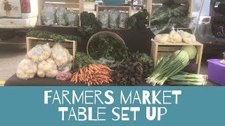 How to set up a Farmers Market table