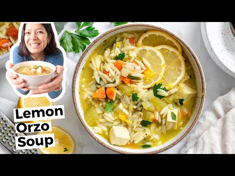 Lemon Orzo Soup | Easy & Healthy Comfort Food 🍋🍲