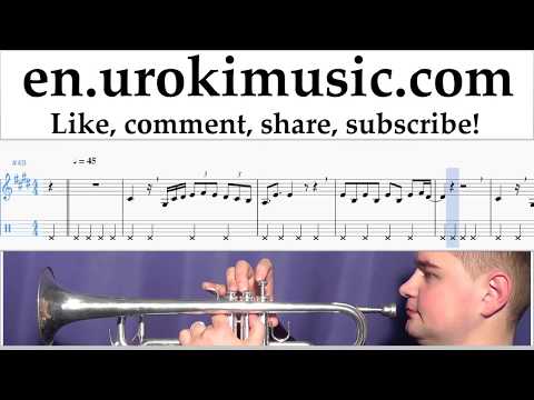 Trumpet lessons Luis Fonsi ft. Daddy Yankee - Despacito Sheet Music Tutorial Part#2 um-i352