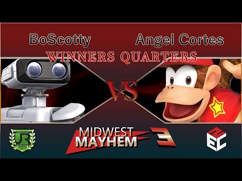 Midwest Mayhem 3  WINNERS QUARTERS - BoScotty (ROB) vs Angel Cortes (Diddy Kong)