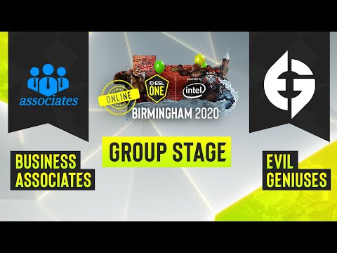 Dota2 - Evil Geniuses vs. business associates - Game 2 - ESL One Birmingham 2020 - Group Stage - NA