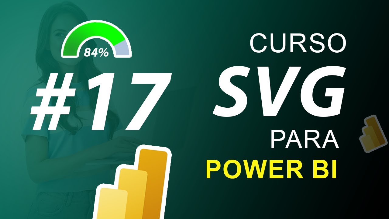 17.  Radial Gauge SVG con Formato Condicional en Power BI.