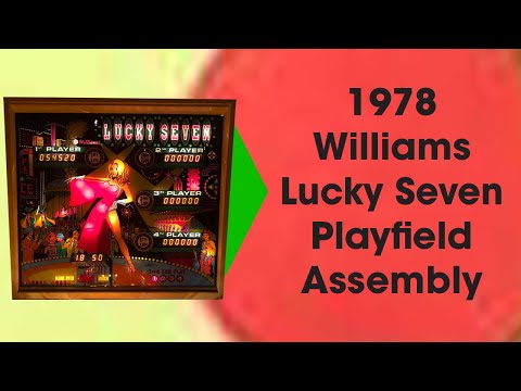 1978 Williams Pinball Lucky Seven Playfield Assembly #Pinball #Williams #Luckyseven #Playfield