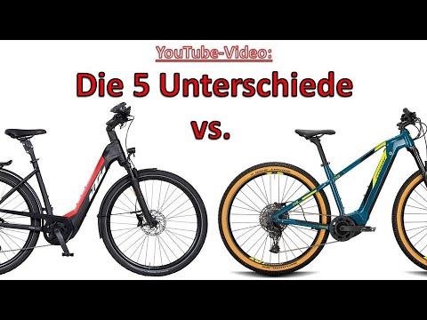 Trekking Ebike vs.  E-MTB - Was ist besser? Bosch CX E-Bikes von KTM und Conway im Vergleich.