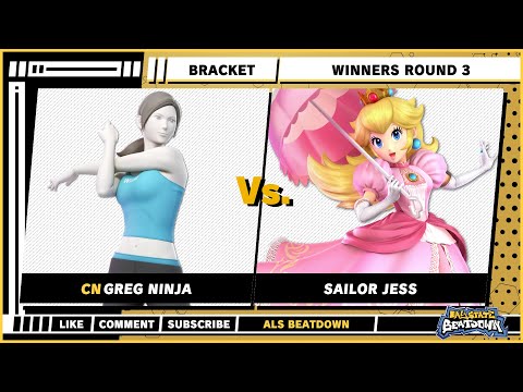 ALS Beatdown - Greg Ninja (Wii Fit Trainer) VS Sailor Jess (Peach) - Smash Ultimate - SSBU Singles