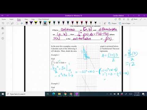 Calculus AB 6.4, 6.6, 6.7 FTC Examples 1-3