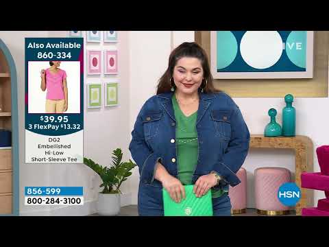 DG2 by Diane Gilman New Classic Stretch Denim Cargo Jack...