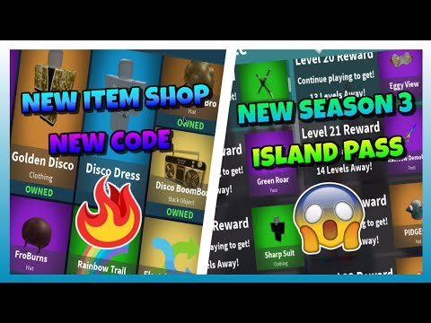 Season 3 Is Here New Codes Item Shop And More Roblox Ir - 