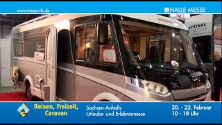 preview picture of video 'Messedoppel in der HALLE MESSE: Reisen, Freizeit, Caravan und MotorTrend'