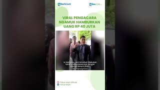 Viral Video Seorang Pengacara Ngamuk dan Hamburkan Uang Rp 40 Juta di Depan Kantor Polisi