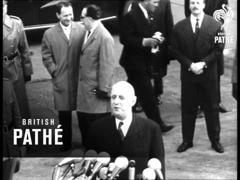 De Gaulle Arrives In Bonn (1961)