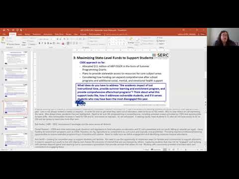 CT ARP ESSER Public Forum 5-20-21 Video 3 - Breakout Room 2