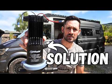 I Fixed My Campervan's Grey Waste DRAIN Problem and You Can Too!