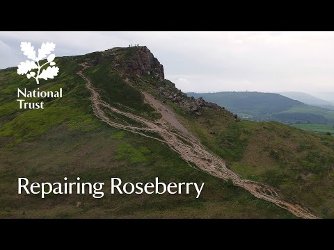 Repairing the footpaths on Roseberry Topping