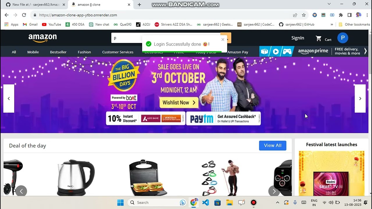 Amazon Clone App Full Stack MERN Application