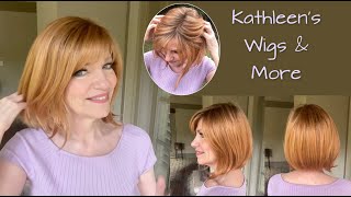 Jamison by Estetica Designs in the new color Mandarin Rooted! @EsteticaDesigns #wigs #gingerwigs