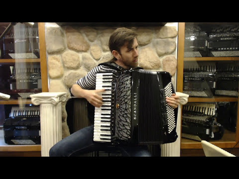 SCANAIRIVTHBK - Black Scandalli Air IV T Piano Accordion LMMH 41 120  $8999
