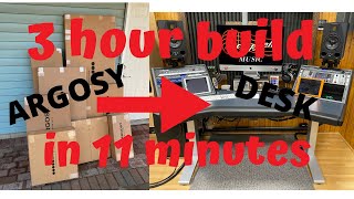 Video thumbnail for Argosy HALO Plus Workstation Studio Desk by Schopfield Music