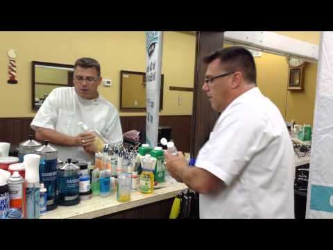 Dilute aftershave for barbershop use.