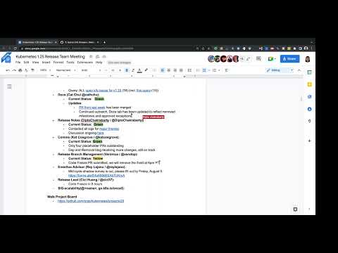 Kubernetes Release Team Meeting (v1.25) for 20220802
