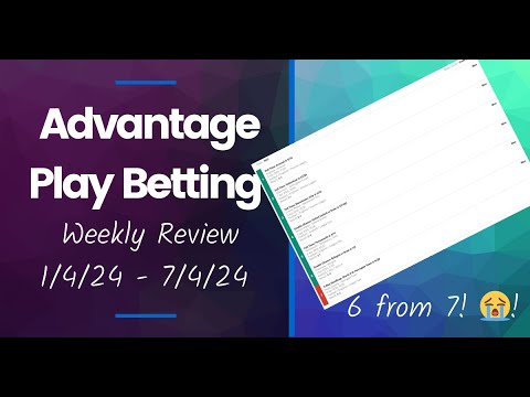 Matchdayprofits Weekly Review 9/4/24 - My Advantage Play Matched Betting
