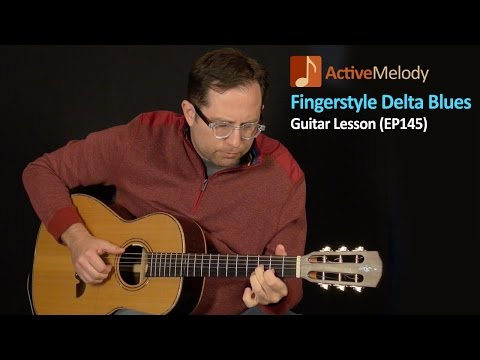 Delta Blues Guitar Lesson - Fingerstyle Composition - EP145
