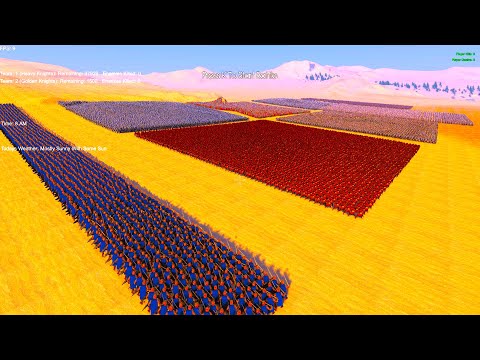 2K Golden Knights Vs 40,000 Sparta, Knights and Romans - Ultimate Epic Battle Simulator | UEBS