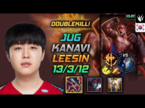 Lee Sin Jungle Build Kanavi Goredrinker Conqueror - LOL KR GrandMaster Patch 13.21