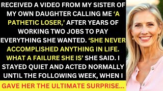 Heard My Own Daughter Calling Me 'A Pathetic Loser' After Working Two Jobs For Years, So I Gave Her