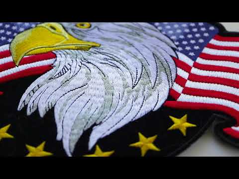 Eagle American Flag PL6101 Patch