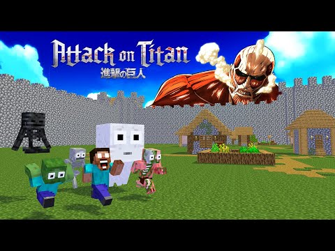 Monster School : Attack On Titan - Funny Minecraft Animation