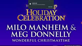 Disney parks Disney presents  channel holiday  celebration Milo Manheim &amp; meg Donnelly