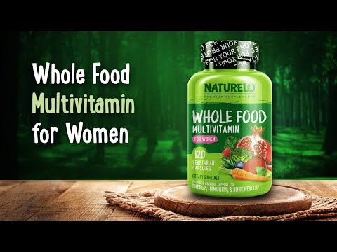 NATURELO‏, فيتامينات متعددة من الأغذية الكاملة للنساء، 120 كبسولة نباتية