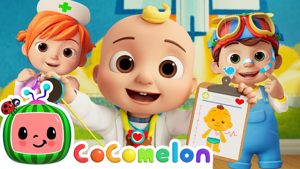 Head Shoulders Knees and Toes🩺 Doctor JJ Check Up | CoComelon Nursery Rhymes & Kids Songs