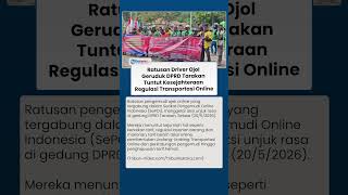DPRD Tarakan Didemo Ratusan Driver Ojol, Massa Tuntut Kesejahteraan Regulasi Trasnportasi Online