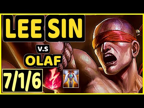 HARU (LEE SIN) vs OLAF - 7/1/6 KDA JUNGLE CHALLENGER GAMEPLAY - KR