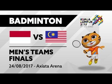 KL2017 29th SEA Games | Badminton - Men's Team FINALS - INA 🇮🇩 vs MAS 🇲🇾 | 24/08/2017
