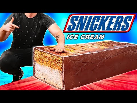Giant 440-Pound SNICKERS Ice cream | How to Make The World’s Largest DIY SNICKERS Ice cream VANZAI