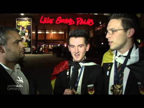 EuroSkills Lille 2014 - Team Germany feiert Medaillenregen