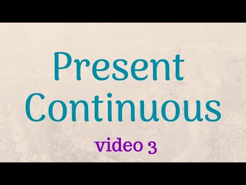 Present Continuous 3 (English future)