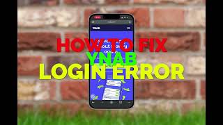 HOW TO FIX YNAB LOGIN ERROR