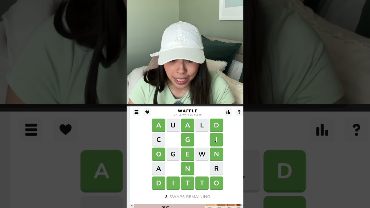 Best one yet? April 10 Waffle #waffle #wafflegame #wordgame #wordpuzzle #nytgames