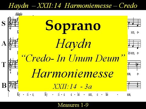Haydn, Harmoniemesse, Hob. XXII:14,  3a.Credo-In Unum Deum - Soprano