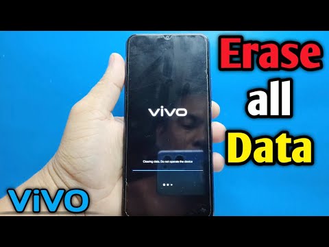 How to erase all data on ViVO Y20i